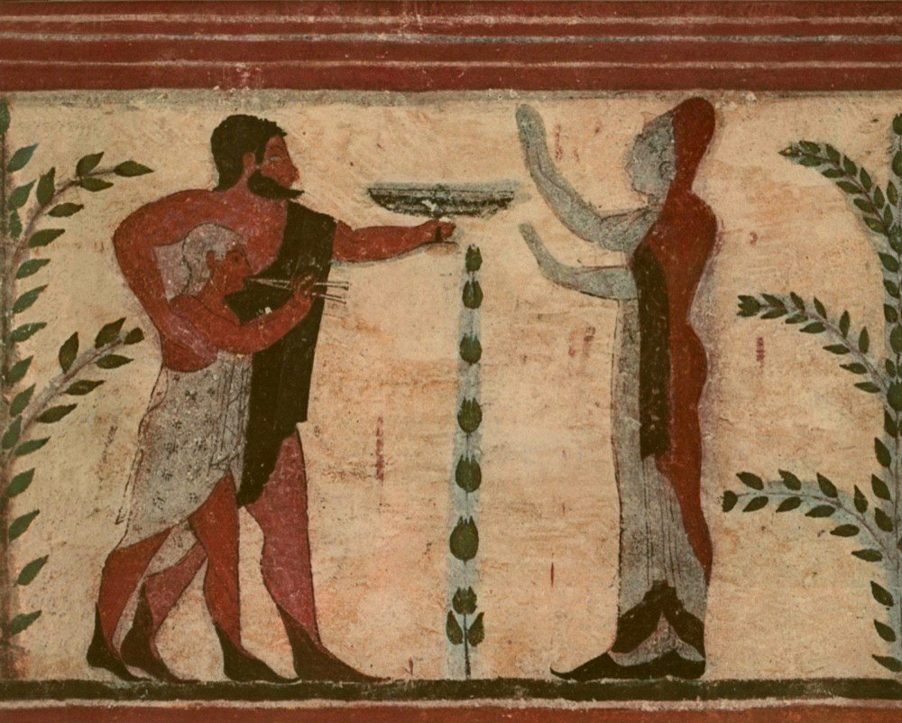 Etruscan banquet fresco